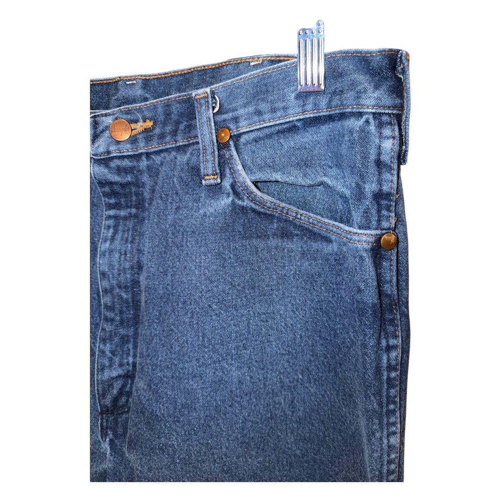 VTG Wrangler 13MWZ Cowboy Cut Orig Fit Jeans Mens 36x38 (Fits 33x36) Made in USA - Picture 4 of 12